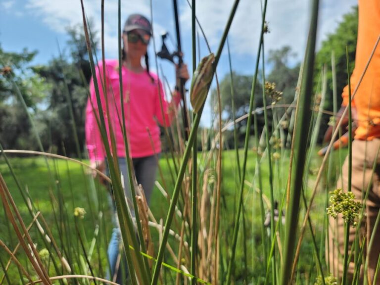 Residential and commercial land surveyor enjoying the outdoors, surrounded by diverse birds, animals, and interesting plants.